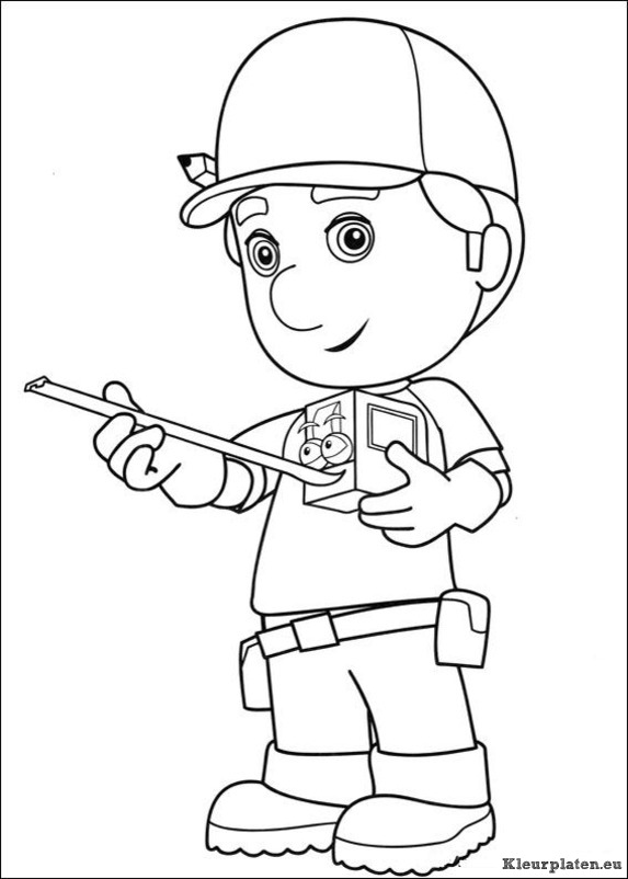 Handy manny kleurplaat