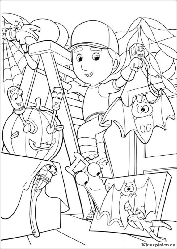 Handy manny kleurplaten