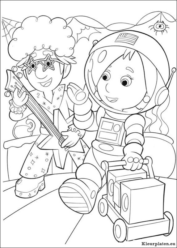 Handy manny kleurplaten