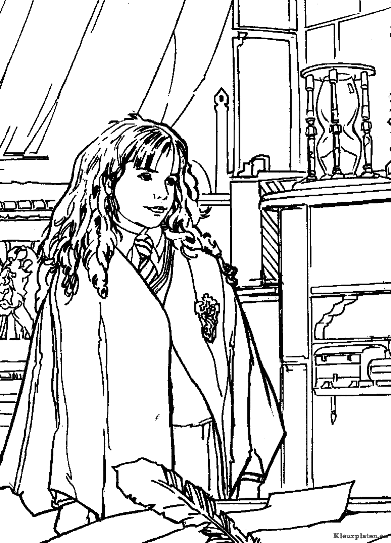 Harry potter en de geheime kamer kleurplaten