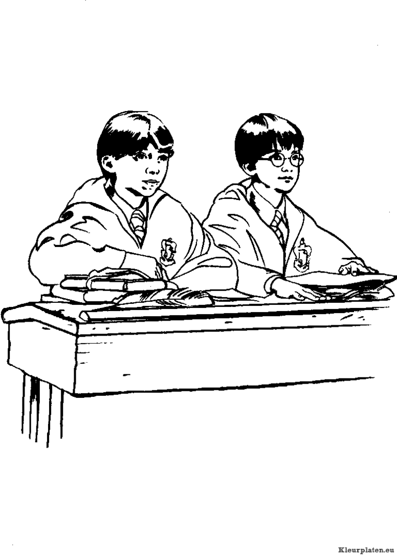 Harry potter en de steen der wijzen kleurplaten