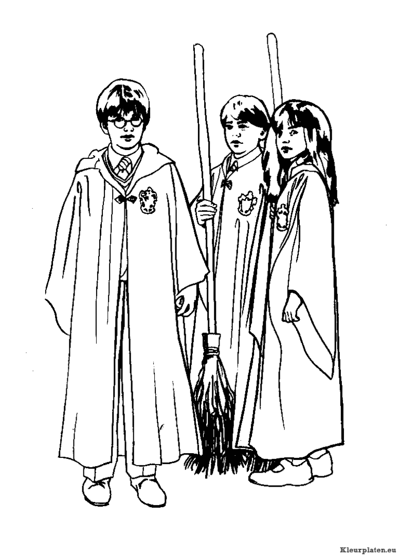 Harry potter en de steen der wijzen kleurplaten