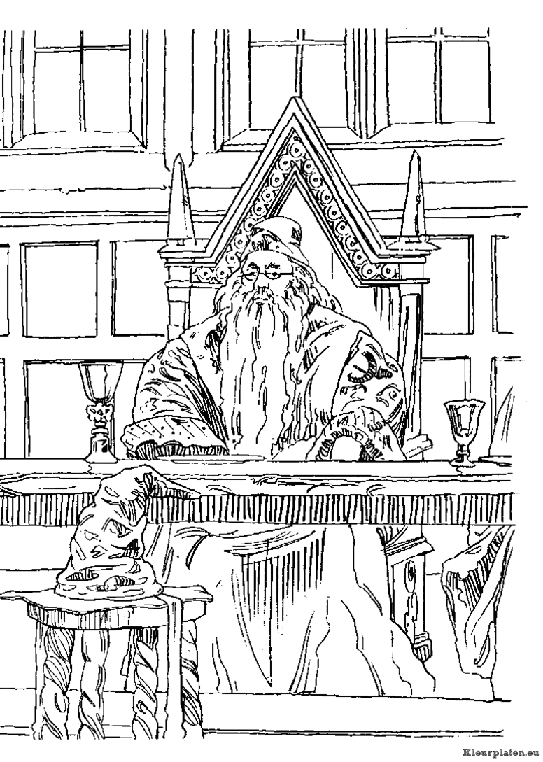 Harry potter en de steen der wijzen kleurplaten