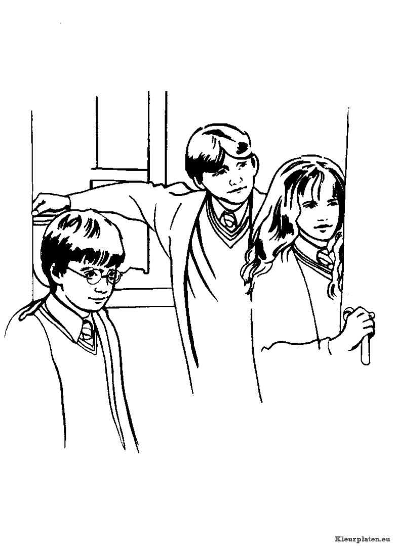 Harry potter en de steen der wijzen kleurplaten