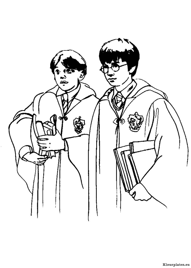 Harry potter en de steen der wijzen kleurplaten