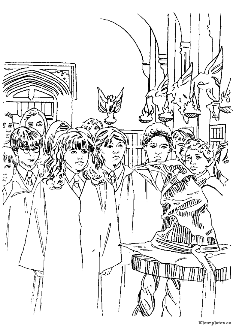 Harry potter en de steen der wijzen kleurplaten