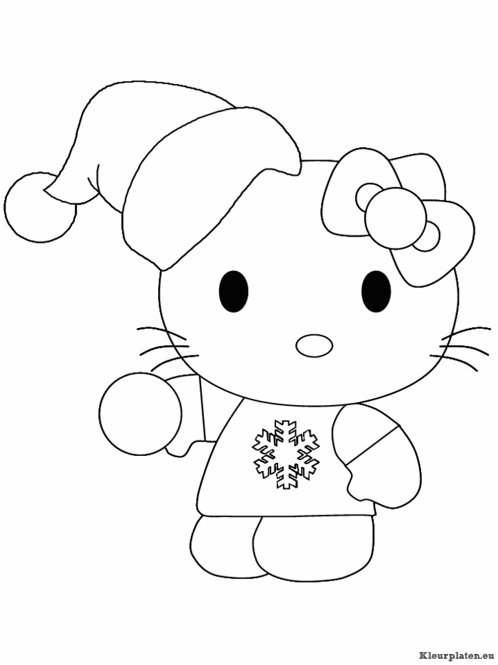 Hello kitty kleurplaten
