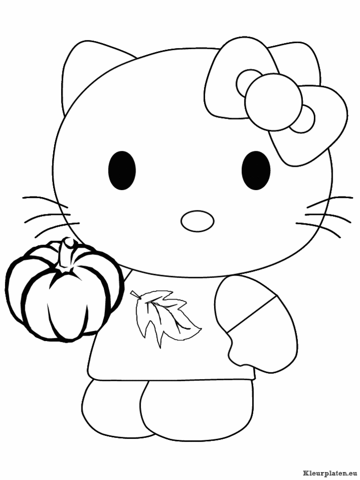 Hello kitty kleurplaten