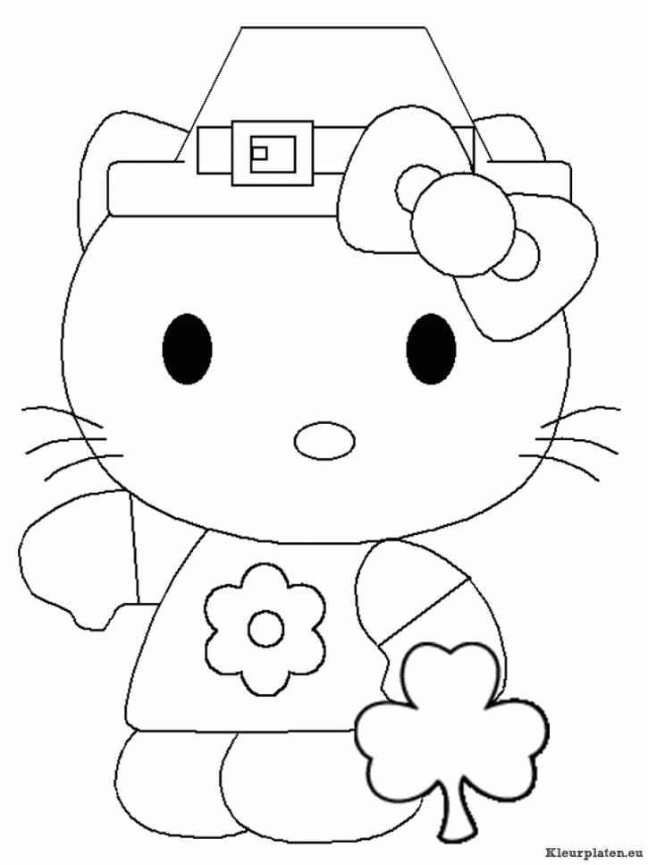 Hello kitty kleurplaten