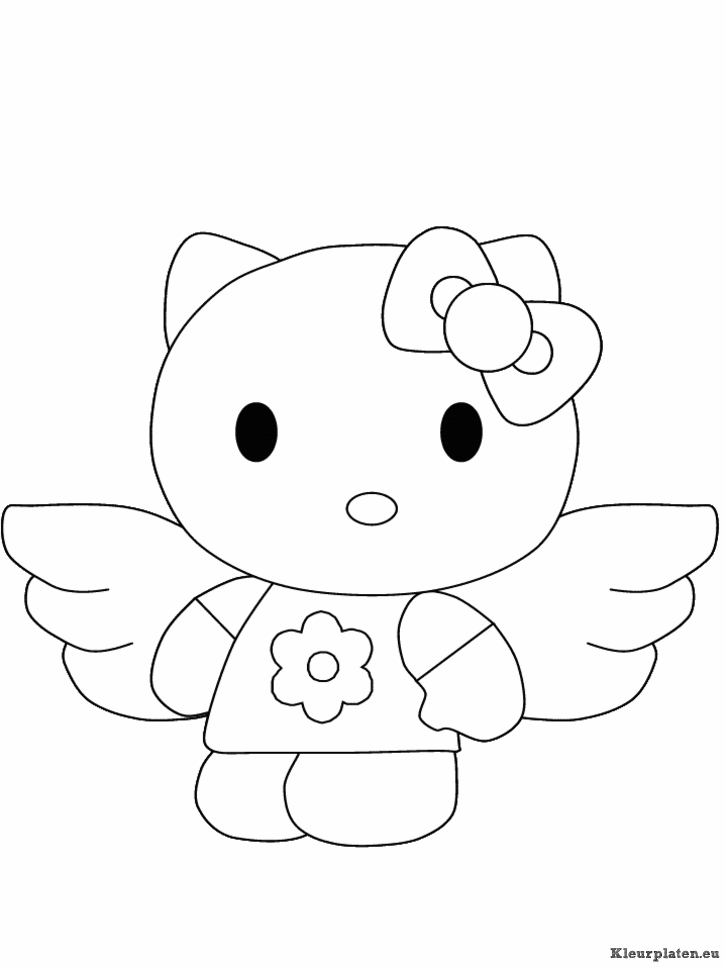 Hello kitty kleurplaten
