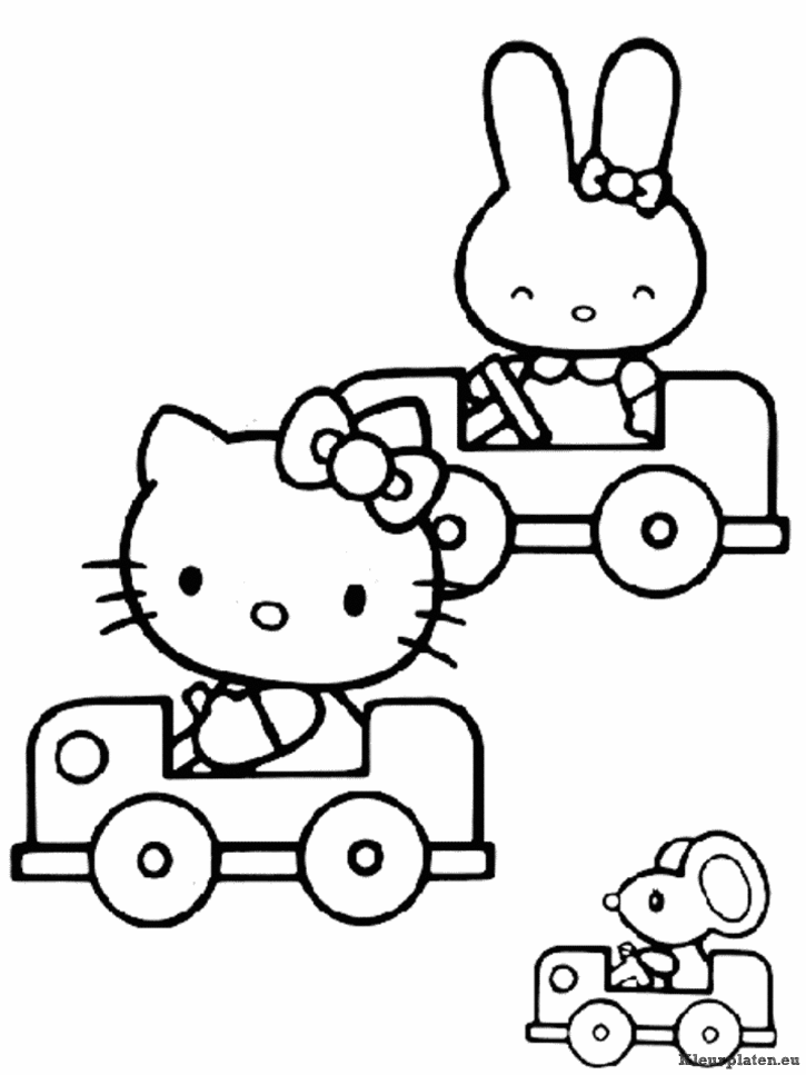 Hello kitty kleurplaten