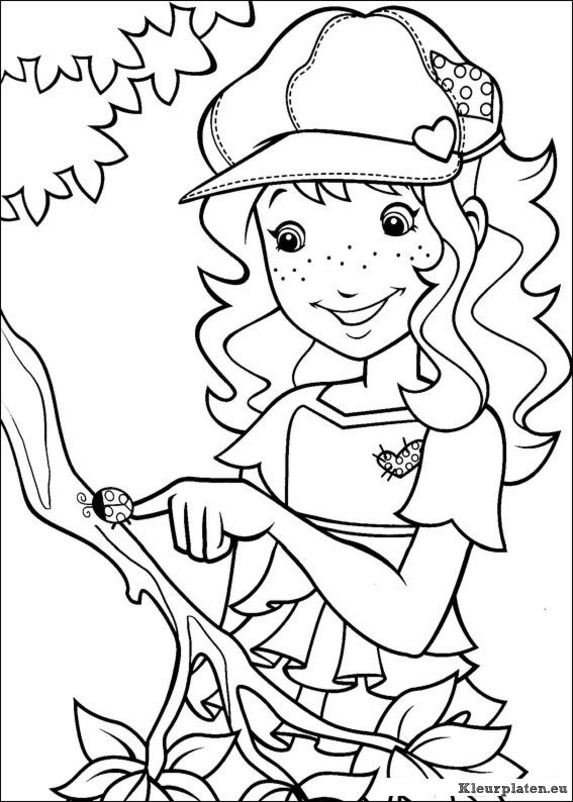 Holly hobbie kleurplaten