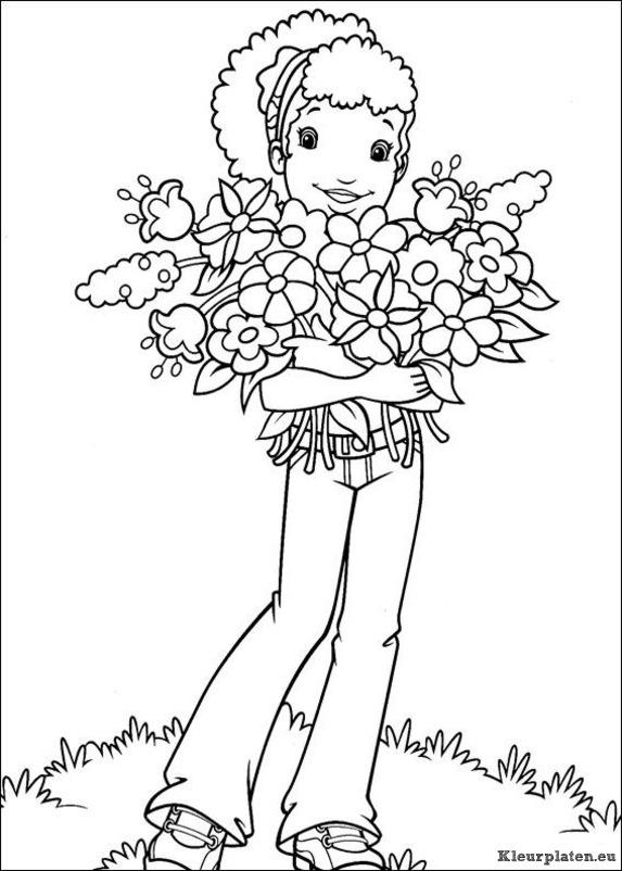 Holly hobbie kleurplaten