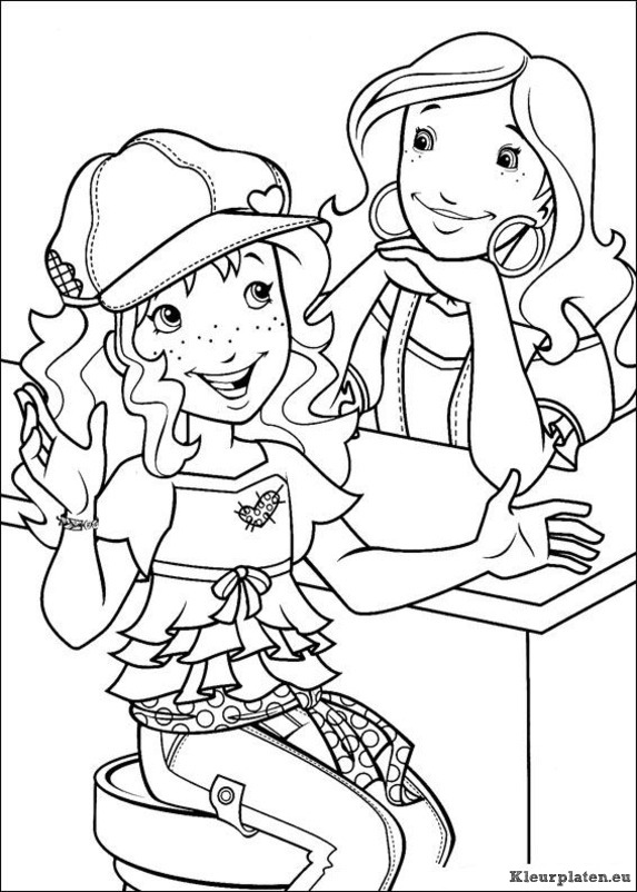 Holly hobbie kleurplaten