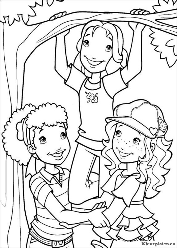 Holly hobbie kleurplaten