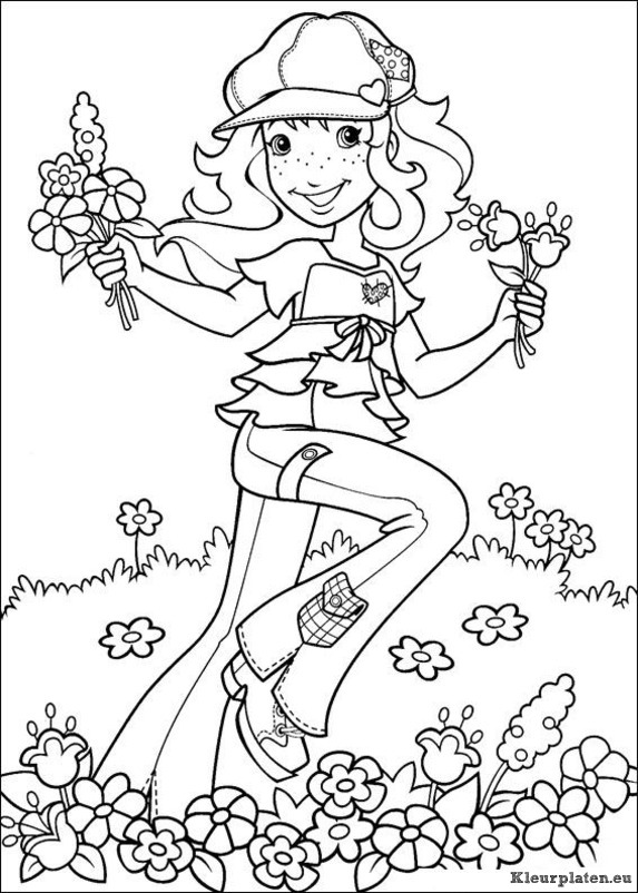 Holly hobbie kleurplaten