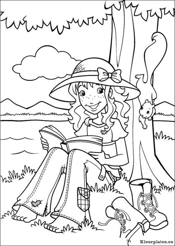 Holly hobbie kleurplaten