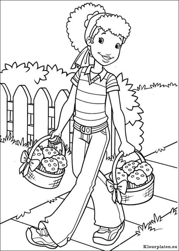 Holly hobbie kleurplaten
