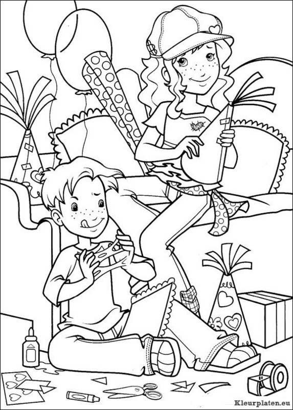 Holly hobbie kleurplaten