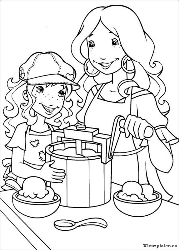 Holly hobbie kleurplaten