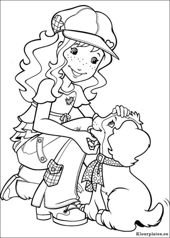 Holly hobbie kleurplaten