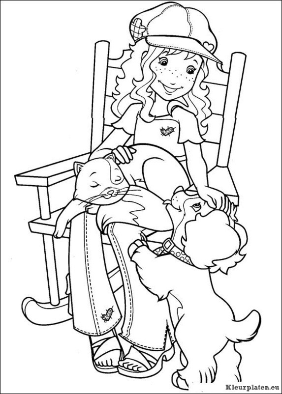 Holly hobbie kleurplaten