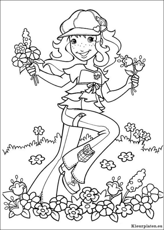 Holly hobbie kleurplaten