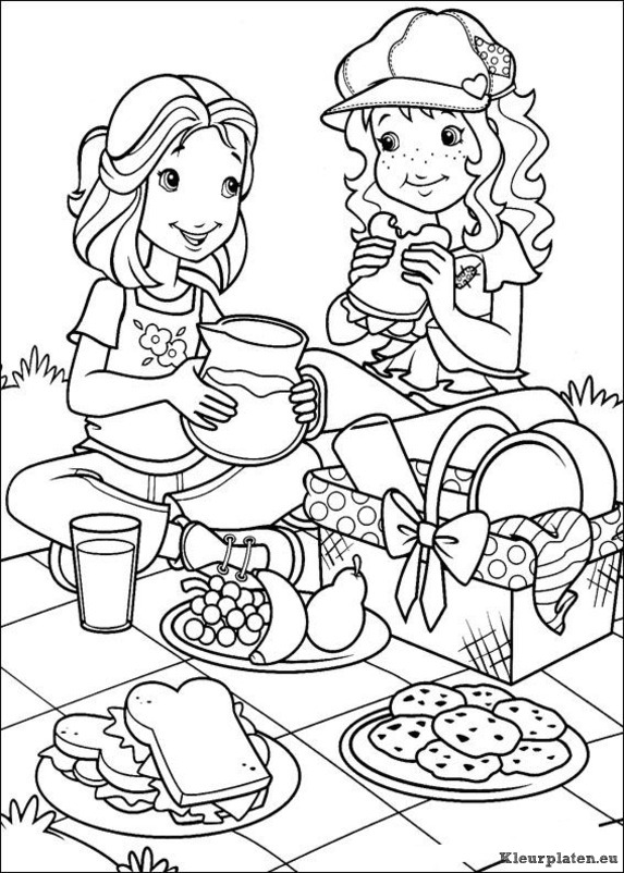 Holly hobbie kleurplaten