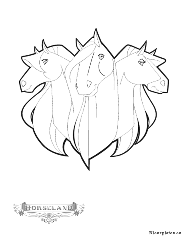 Horseland kleurplaten