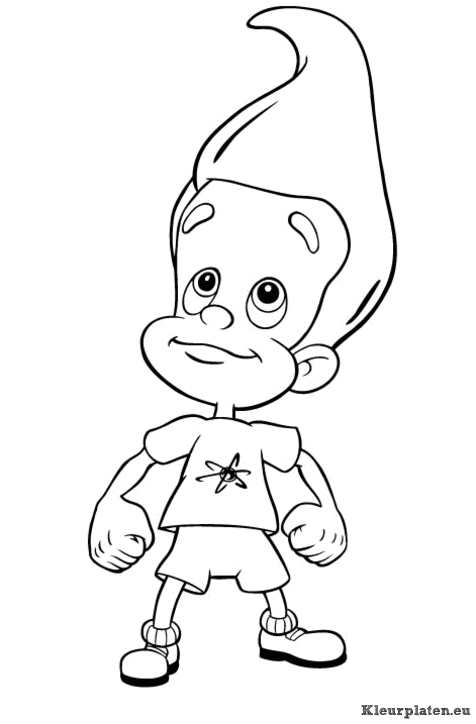 Jimmy neutron kleurplaat