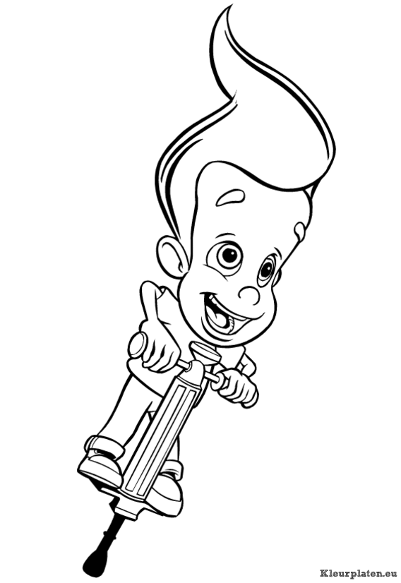 Jimmy neutron kleurplaten