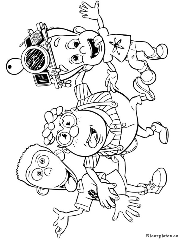 Jimmy neutron kleurplaten