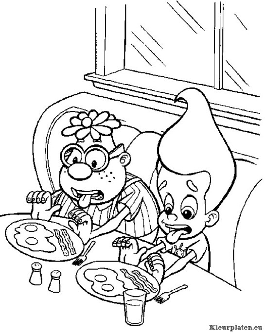 Jimmy neutron kleurplaten