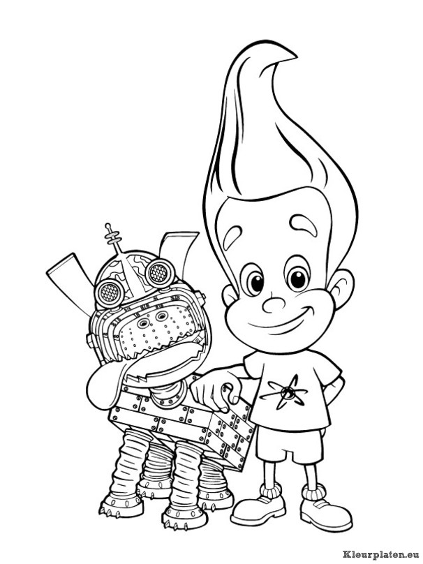 Jimmy neutron kleurplaten