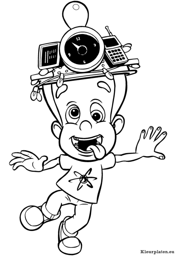 Jimmy neutron kleurplaten