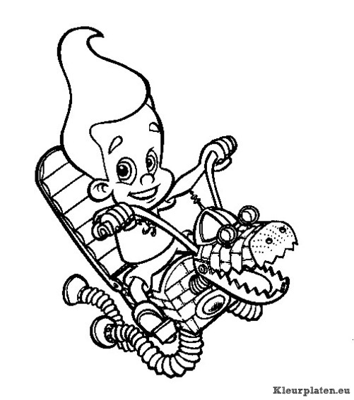 Jimmy neutron kleurplaten