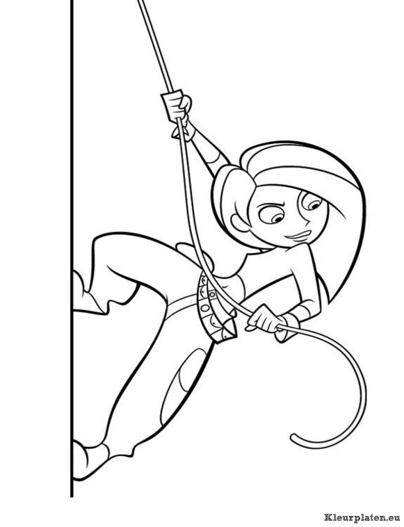 Kim possible kleurplaten