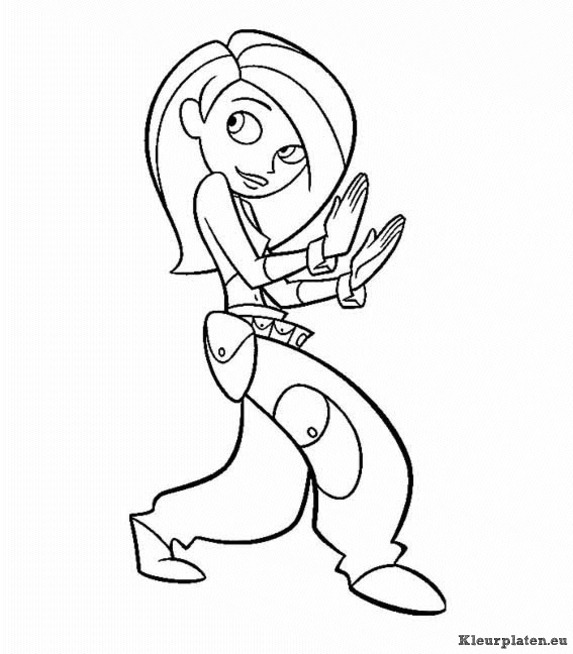 Kim possible kleurplaten