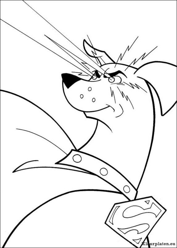 Krypto de superdog kleurplaten