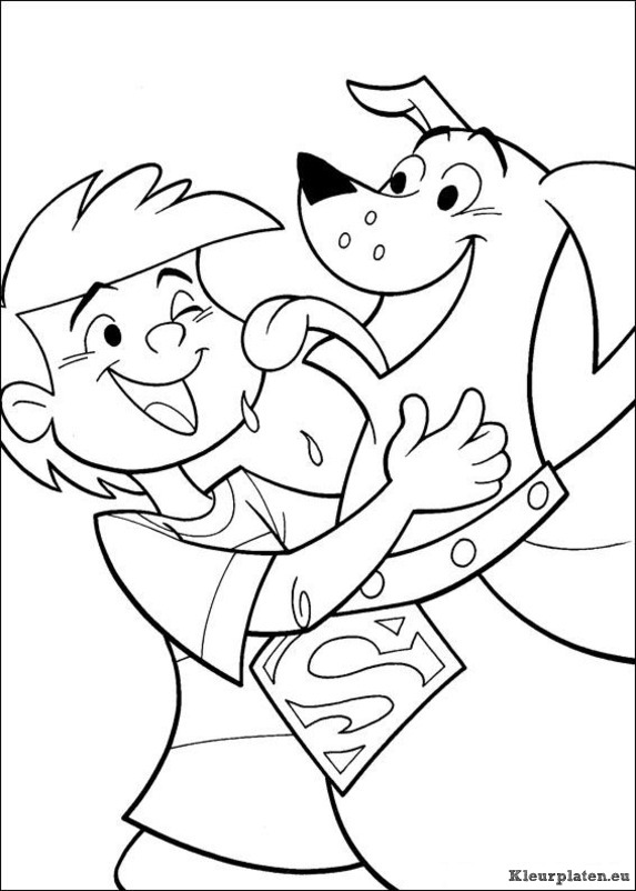 Krypto de superdog kleurplaten
