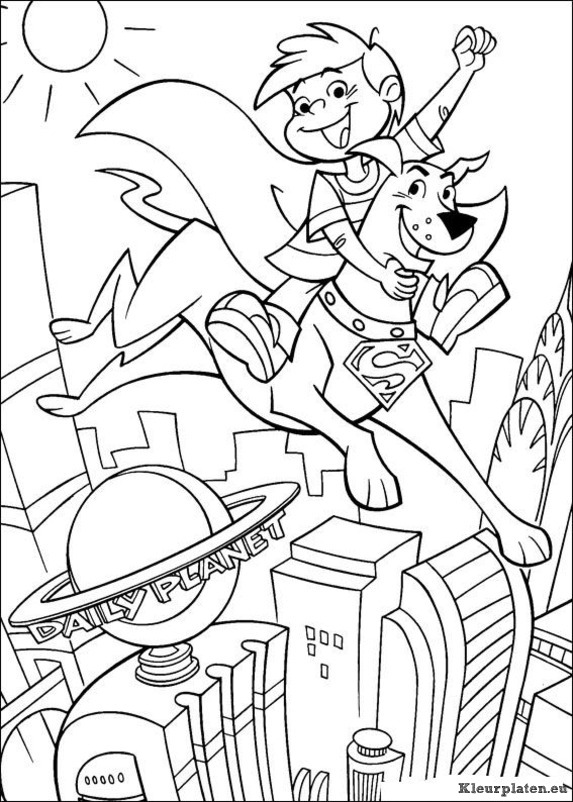 Krypto de superdog kleurplaten