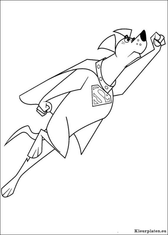 Krypto de superdog kleurplaten