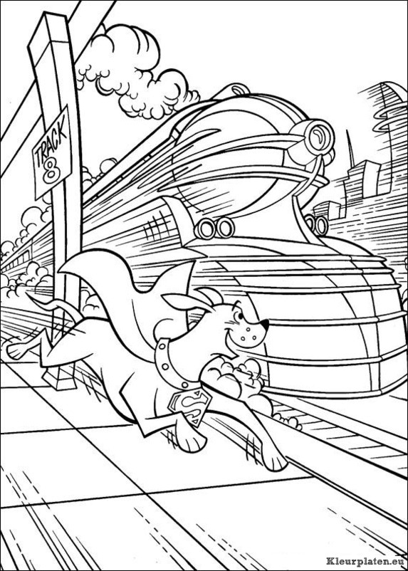 Krypto de superdog kleurplaten