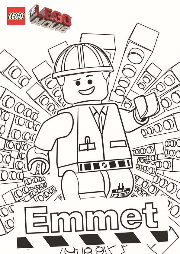 Legofilm kleurplaten