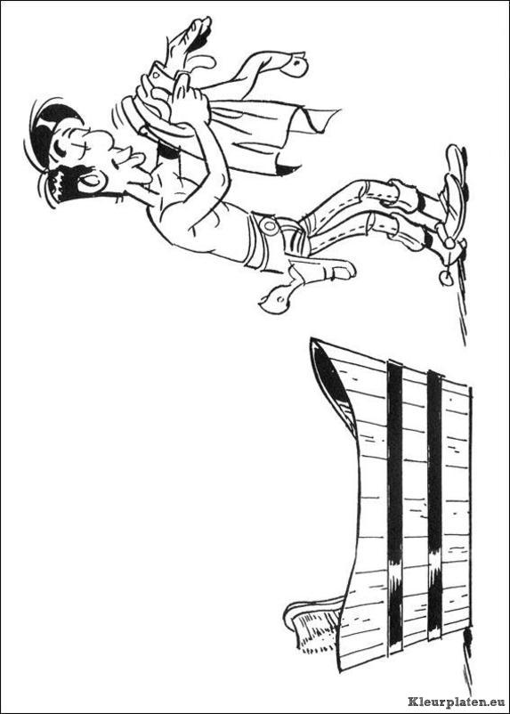 Lucky luke kleurplaten