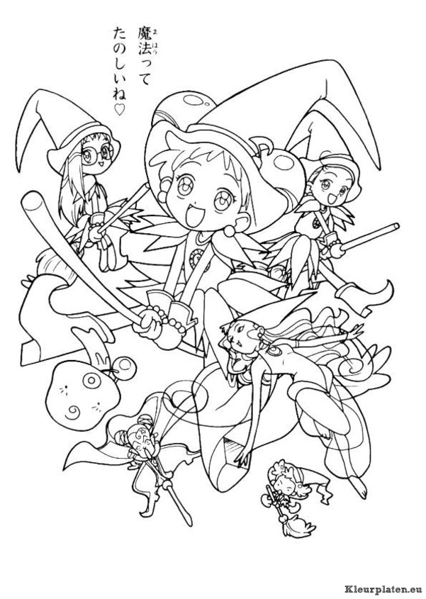 Magische doremi kleurplaten