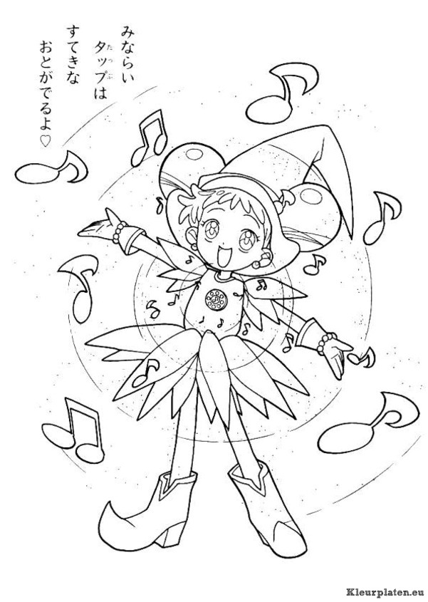 Magische doremi kleurplaten