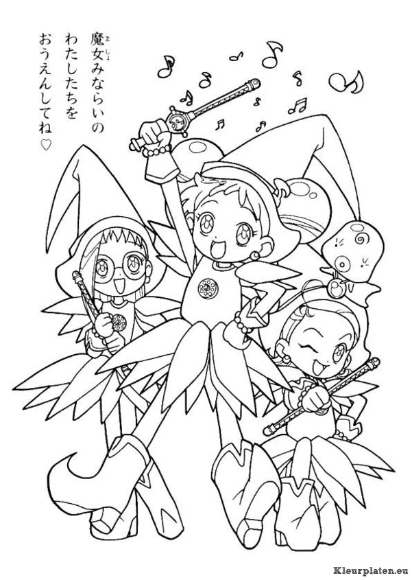 Magische doremi kleurplaten