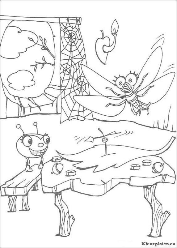 Miss spider kleurplaten