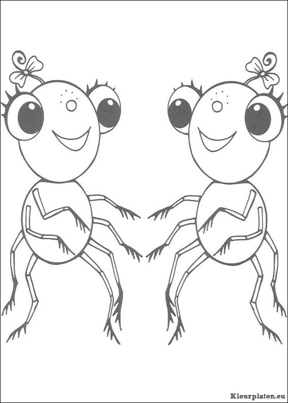 Miss spider kleurplaten